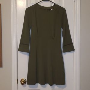 H&M olive green dress